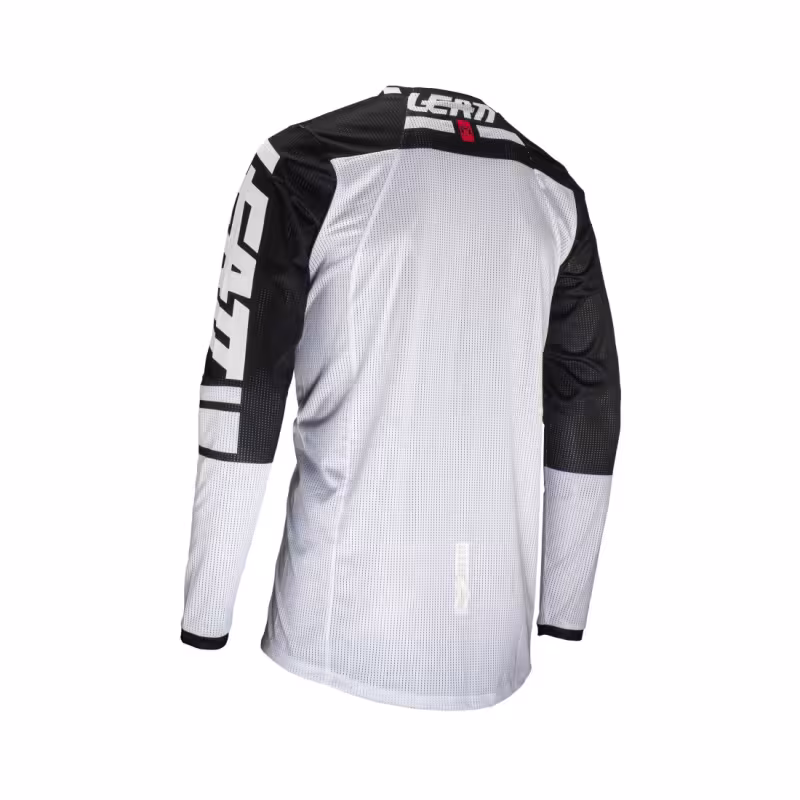 Джерси мужское Leatt Moto 4.5 X-Flow Jersey White, полиэстер, белый/черный, размер M