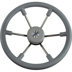 Штурвал Volanti Luis Leader Tanegum, серый, спицы серебряные, 360 мм