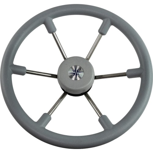Штурвал Volanti Luis Leader Tanegum, серый, спицы серебряные, 360 мм