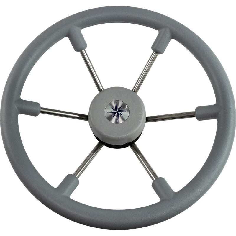 Штурвал Volanti Luis Leader Tanegum, серый, спицы серебряные, 360 мм