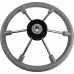 Штурвал Volanti Luis Leader Tanegum, серый, спицы серебряные, 360 мм