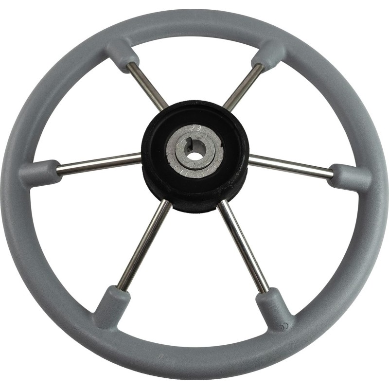 Штурвал Volanti Luis Leader Tanegum, серый, спицы серебряные, 360 мм