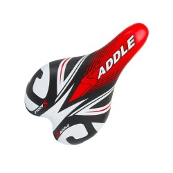 Седло велосипедное детское Trix HF-AZ-5593 BMX Style , 230x145 мм, черный/красный