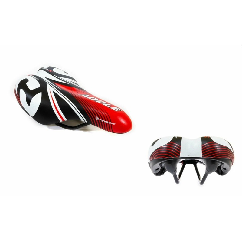 Седло велосипедное детское Trix HF-AZ-5593 BMX Style , 230x145 мм, черный/красный