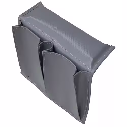 Карман с двумя отсеками на ликтрос, серый