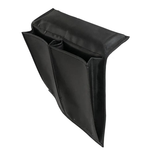 Карман с двумя отсеками на ликтрос, черный