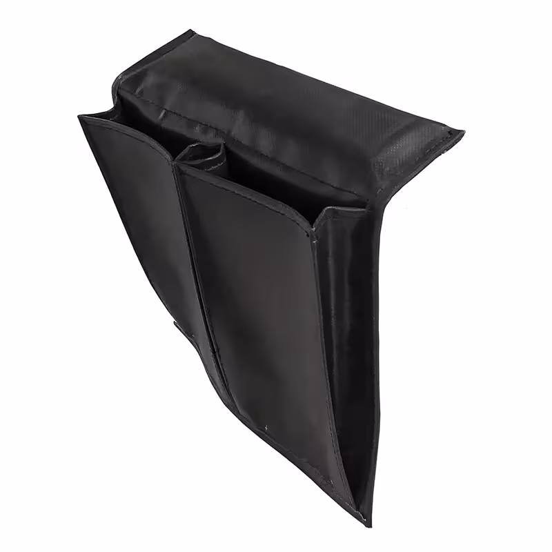 Карман с двумя отсеками на ликтрос, черный