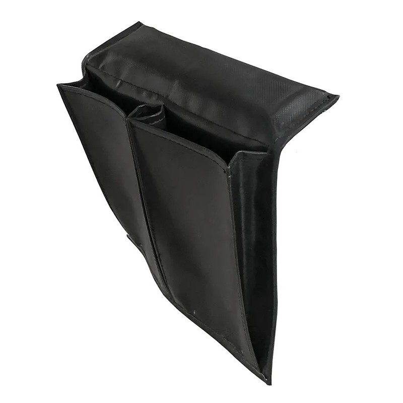 Карман с двумя отсеками на ликтрос, черный