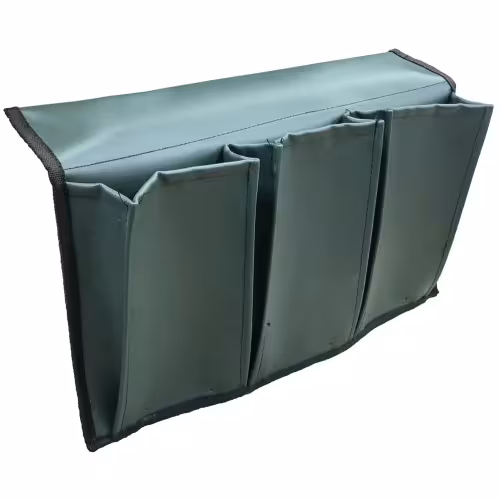 Карман с тремя отсеками на ликтрос, зеленый