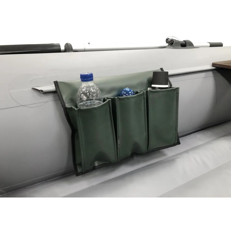 Карман с тремя отсеками на ликтрос, зеленый