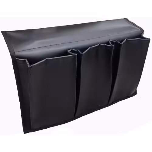 Карман с тремя отсеками на ликтрос, черный