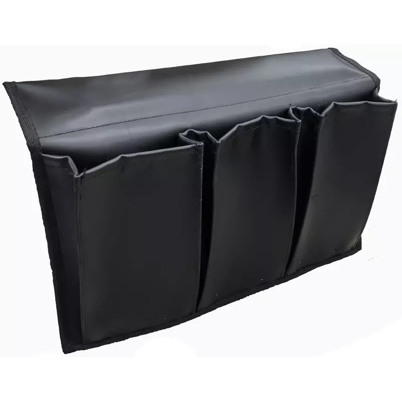 Карман с тремя отсеками на ликтрос, черный