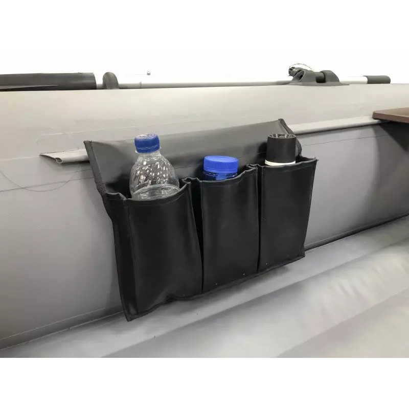 Карман с тремя отсеками на ликтрос, черный