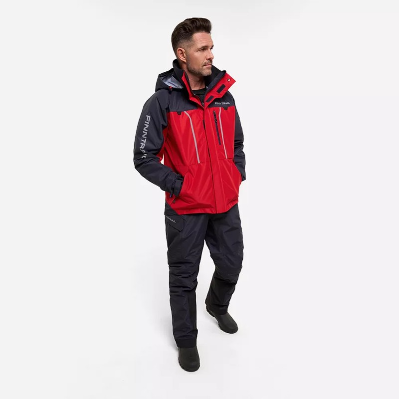 Костюм мужской Finntrail Excalibur 3430, мембрана Hard Tex, красный, размер 62-64 (XXXL), 190-200 см