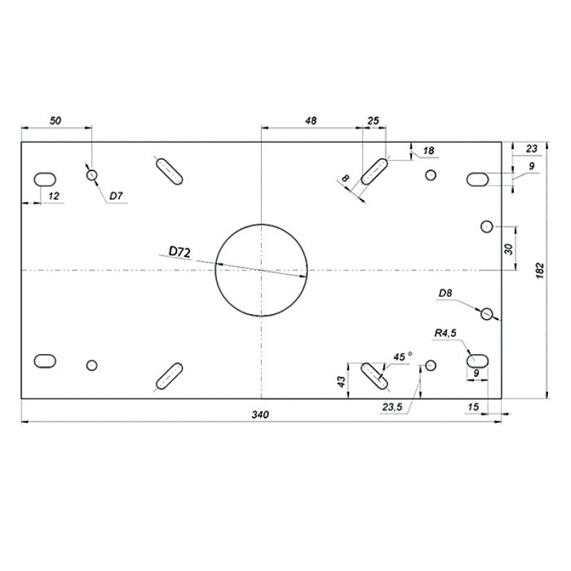 Переходник-основание для сидений Springfield 3100521-1, продольно-скользящий