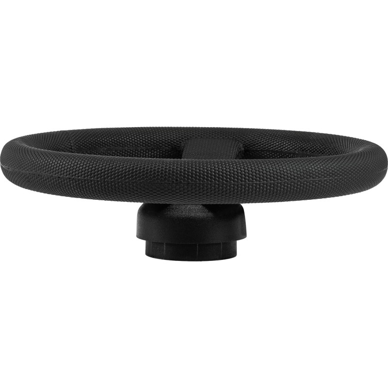 Штурвал Volanti Luisi Elba, черный, спицы серебряные, 300 мм