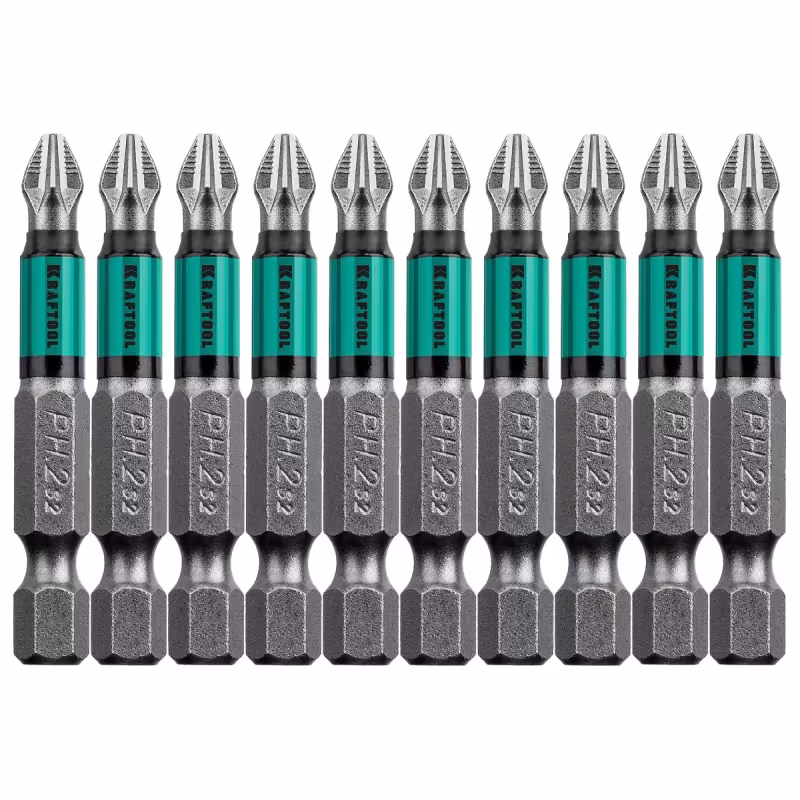 Биты Kraftool Optimum Line PH-2, тип E, 50 мм, 1/4