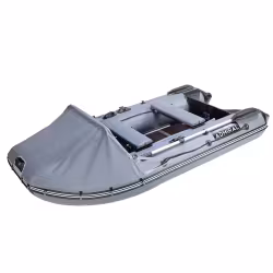 Надувная лодка ПВХ Адмирал 305 Classic Lux, серый/черный
