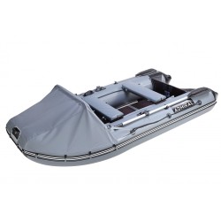 Надувная лодка ПВХ Адмирал 305 Classic Lux, серый/черный