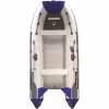 Надувная лодка ПВХ Адмирал 320 Classic AL, алюминиевый пайол, серый/черный