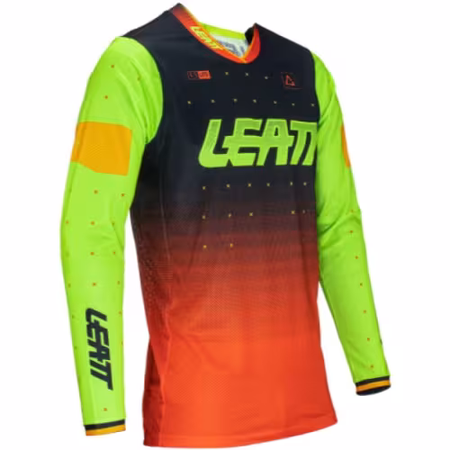 Джерси мужское Leatt Moto 4.5 Lite Jersey Citrus, полиэстер, зеленый, размер M (48)