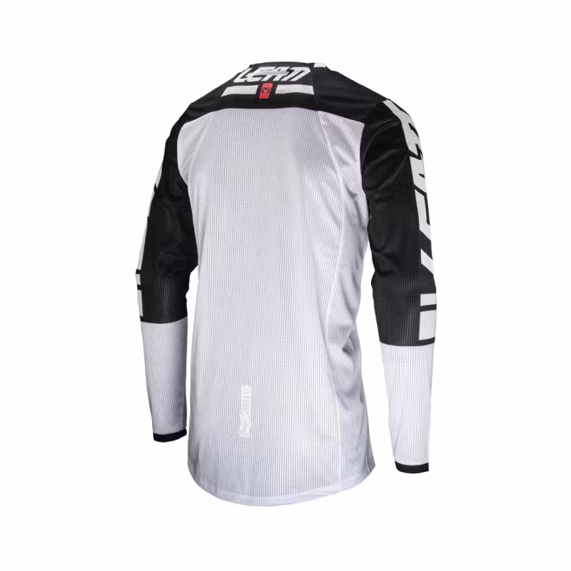 Джерси мужское Leatt Moto 4.5 X-Flow Jersey White, полиэстер, белый/черный, размер L