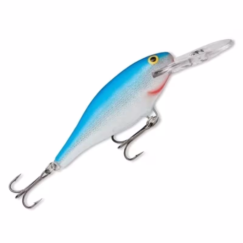 Воблер плавающий Rapala Shad Rap SR08, 80 мм,  12 гр, цвет B