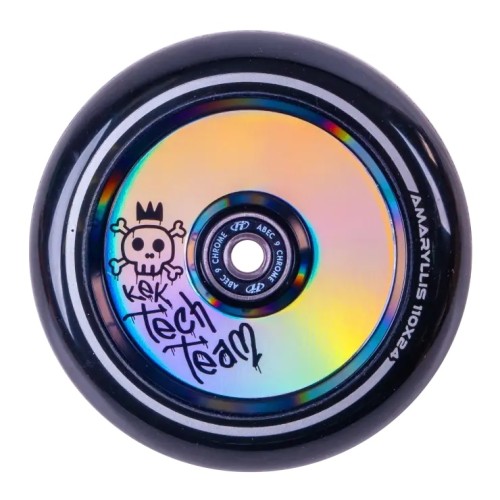 Колесо для самоката Tech Team Amarillis, black rainbow (hologram), черный/радужный