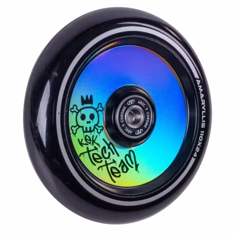 Колесо для самоката Tech Team Amarillis, black rainbow (hologram), черный/радужный