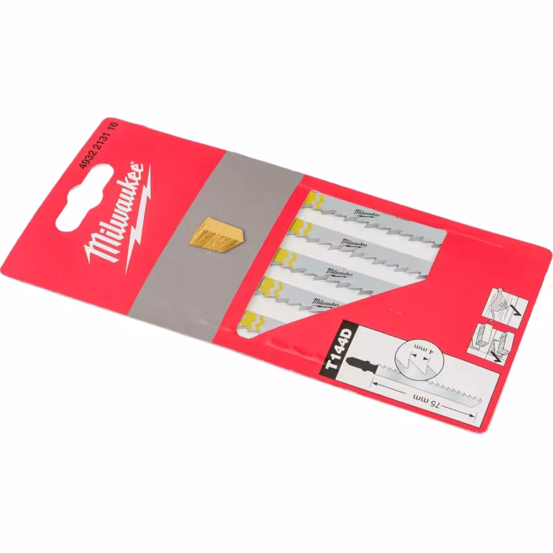 Пилки для лобзика по дереву T144D Milwaukee 4932213116, 5 шт.