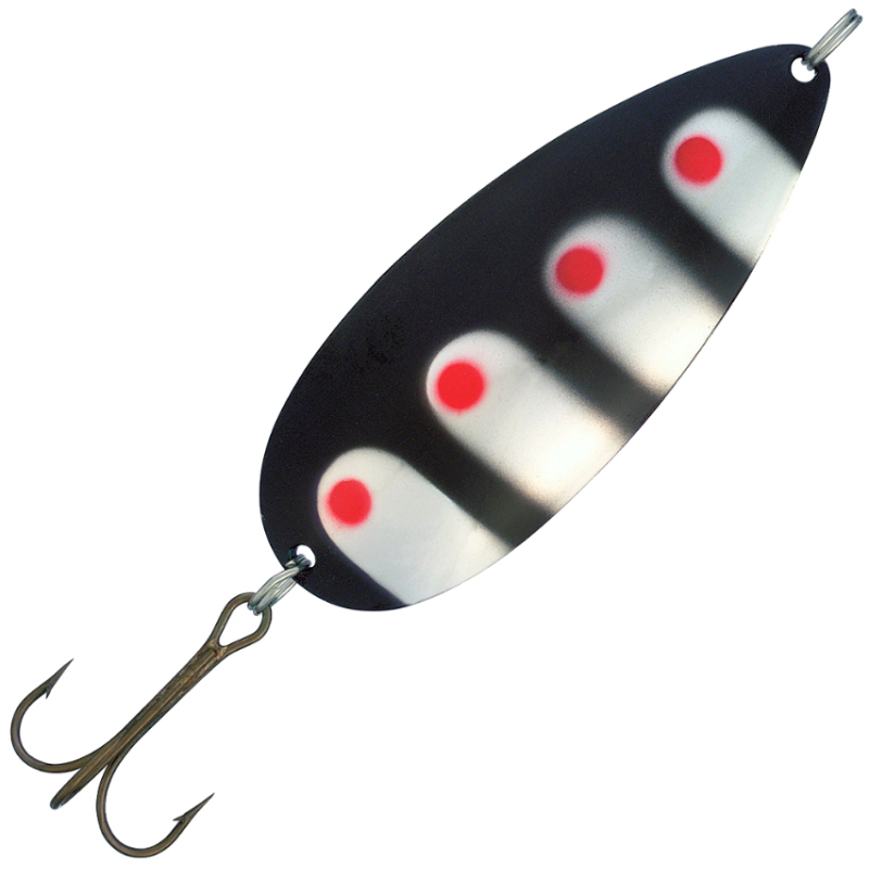 Блесна колеблющаяся Kuusamo Hauki, длина 80 мм, вес 22 г, цвет BL/R/S-S