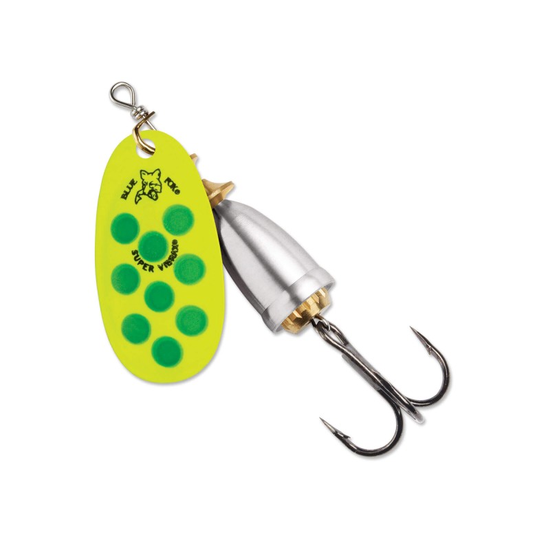 Блесна вращающаяся Blue Fox Vibrax Hot Pepper BFS4-FYGR, 40 мм, 10 г, цвет FYGR