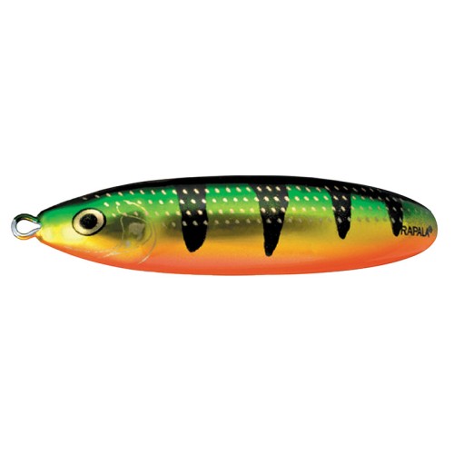 Блесна незацепляйка Rapala Minnow Spoon 08, 8 см, 22 г, цвет FLP