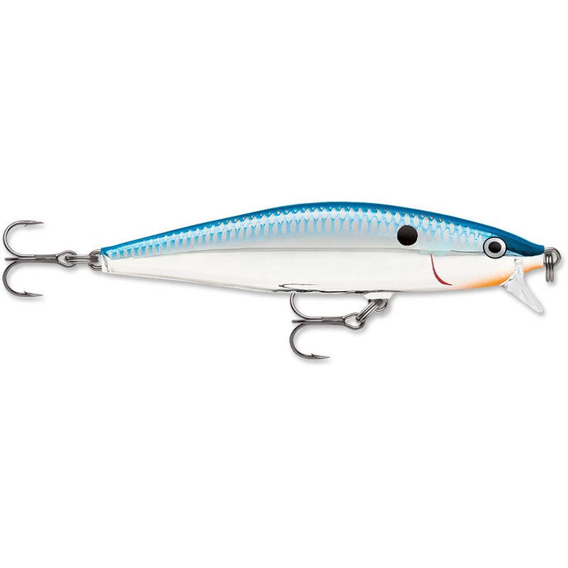 Воблер плавающий Rapala Flat Rap FLR08-SB, 80 мм, 7 г.