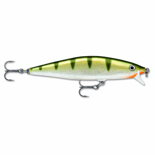 Воблер плавающий Rapala Flat Rap FLR08-YP, 80 мм, 7 г.