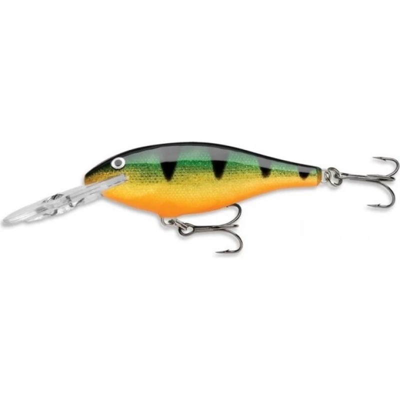 Воблер плавающий Rapala Shad Rap SR08, 80 мм, 12 гр, цвет P