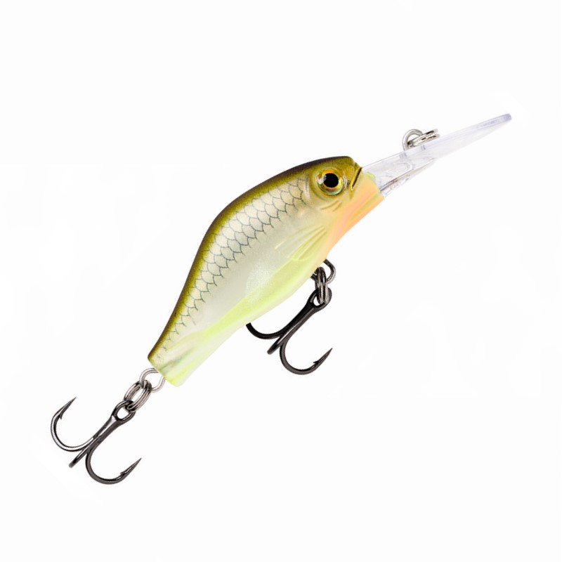 Воблер медленно всплывающий Rapala Shadow Rap Fat Jack SDRFJ04, 40 мм, 4 гр, цвет HAY