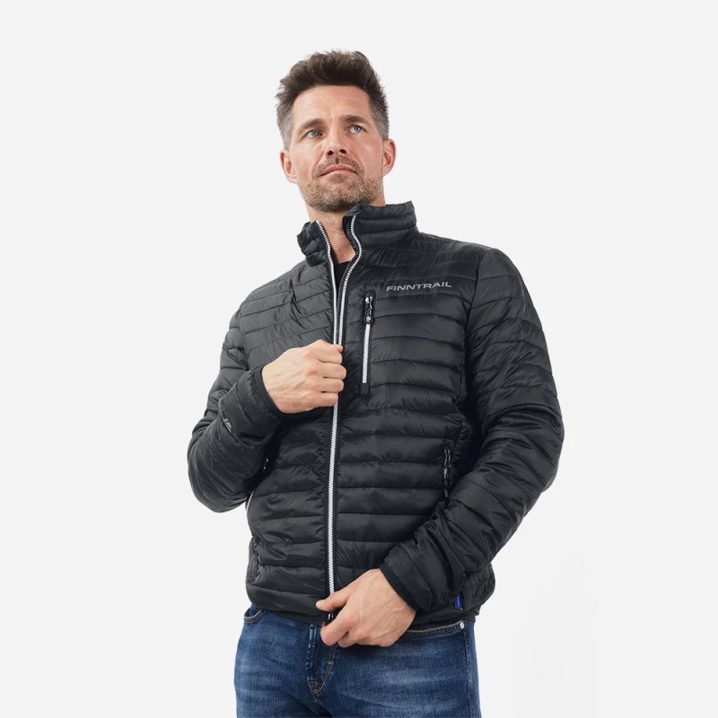 Куртка мужская Finntrail Master 1503 Graphite, полиэстер, черный, размер 42-44 (S), 160-170 см