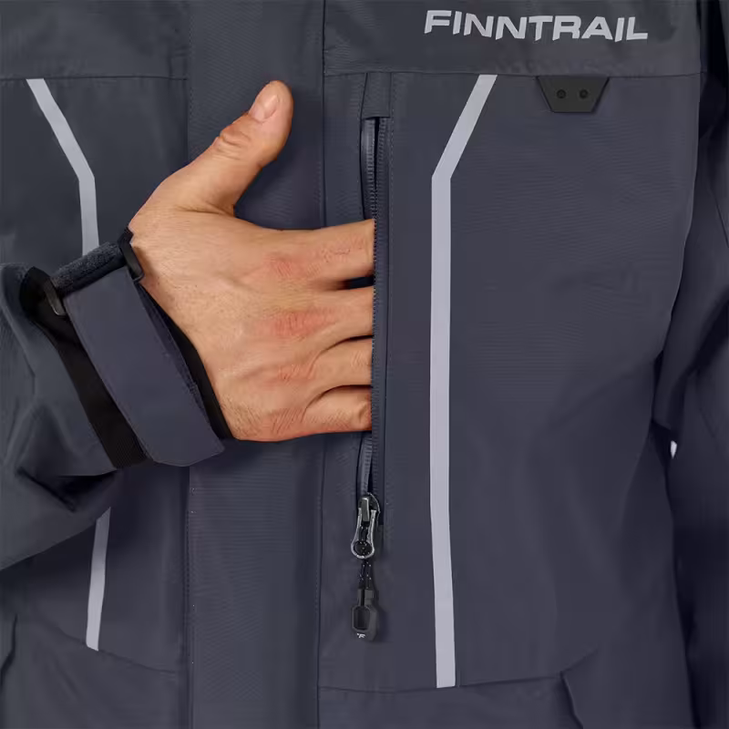 Костюм мужской Finntrail Excalibur 3430, мембрана Hard Tex, серый, размер 54-56 (MK), 170-180 см