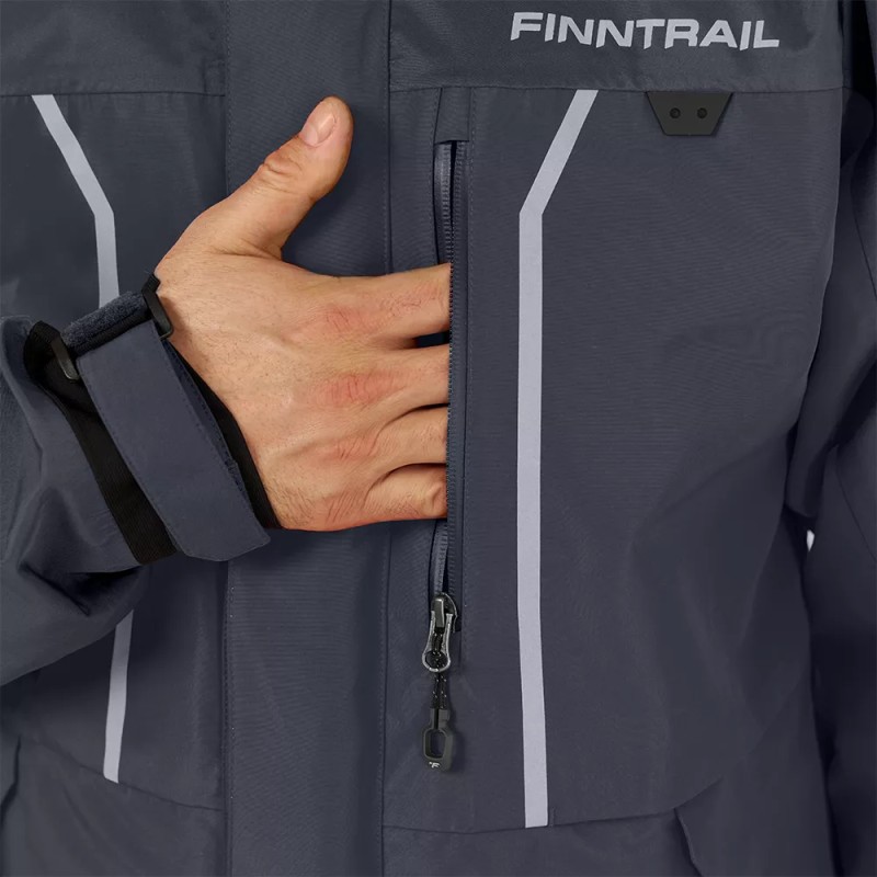 Костюм мужской Finntrail Excalibur 3430, мембрана Hard Tex, серый, размер 54-56 (MK), 170-180 см