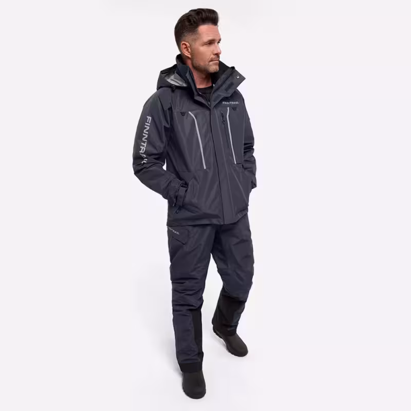 Костюм мужской Finntrail Excalibur 3430, мембрана Hard Tex, серый, размер 54-56 (MK), 170-180 см