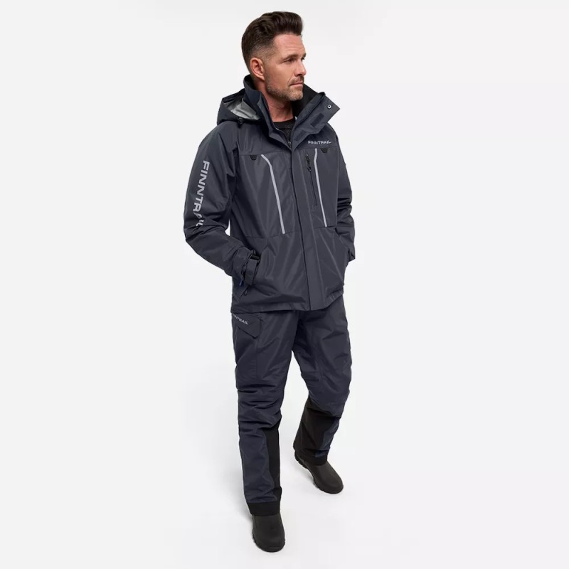 Костюм мужской Finntrail Excalibur 3430, мембрана Hard Tex, серый, размер 54-56 (MK), 170-180 см