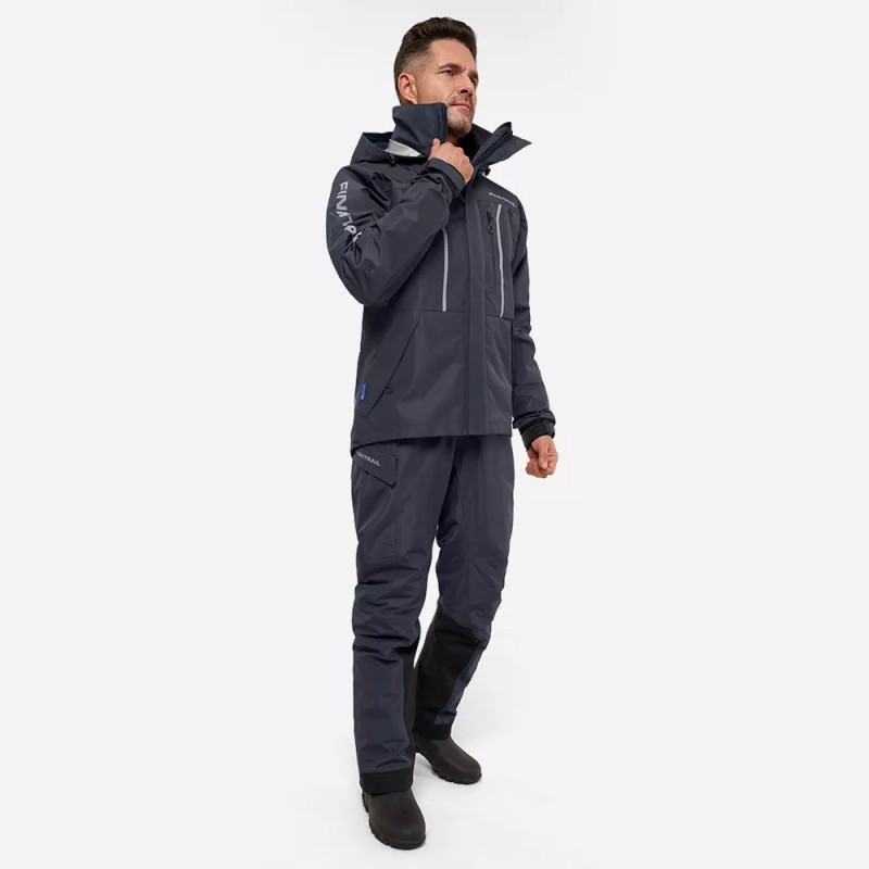 Костюм мужской Finntrail Excalibur 3430, мембрана Hard Tex, серый, размер 54-56 (MK), 170-180 см