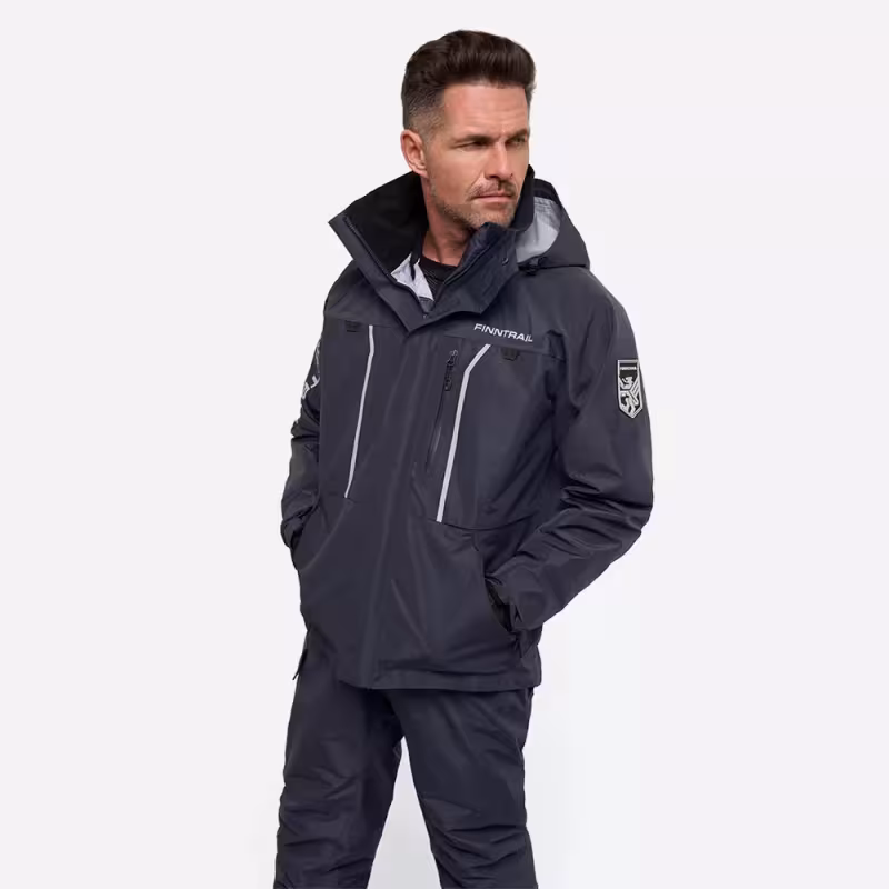 Костюм мужской Finntrail Excalibur 3430, мембрана Hard Tex, серый, размер 54-56 (MK), 170-180 см