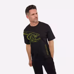 Футболка мужская Finntrail Big Fish 6711 BlackYellow, хлопок, черный, размер 50-52 (L), 175-185 см