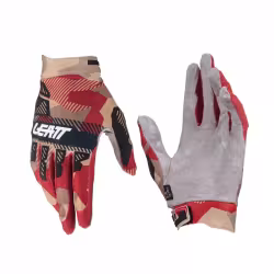 Велоперчатки Leatt Moto 2.5 X-Flow Glove RubyStone, красный/бежевый, размер L