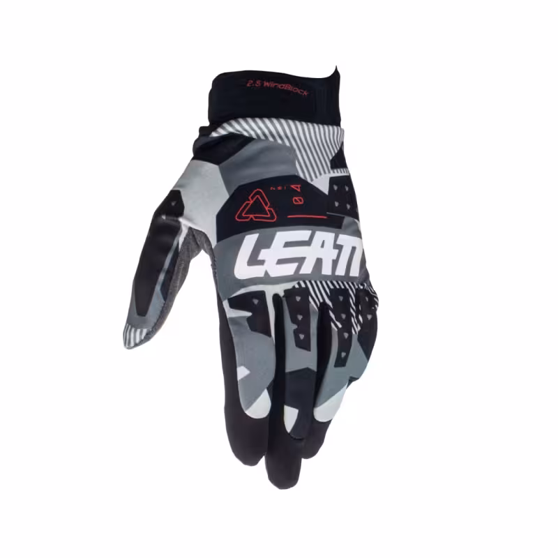 Велоперчатки Leatt Moto 2.5 WindBlock Glove Forge, серый/черный, размер XL