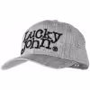 Кепка-бейсболка Lucky John GR AM-6011, полиэстер, серый