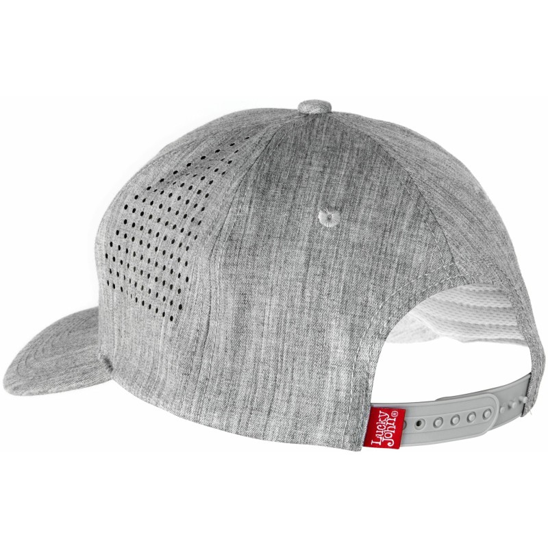 Кепка-бейсболка Lucky John GR AM-6011, полиэстер, серый