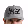 Кепка-бейсболка Lucky John GR AM-6011, полиэстер, серый